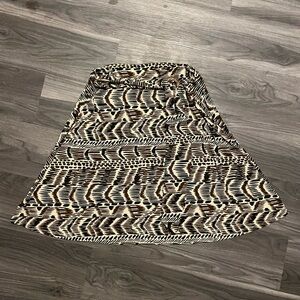 Elegant Patterned A-Line Skirt